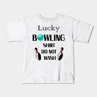 Lucky Bowling Gift For Mom Mothers Day Kids T-Shirt